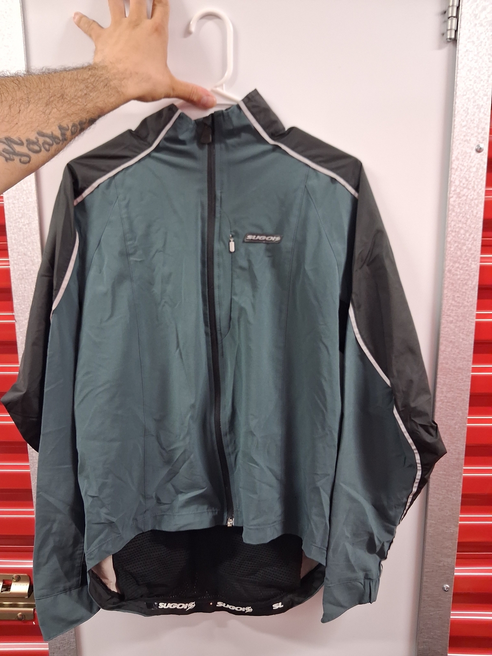SUGOI Teal and Black Lightweight Cycling  Men's Windbreaker Jacket